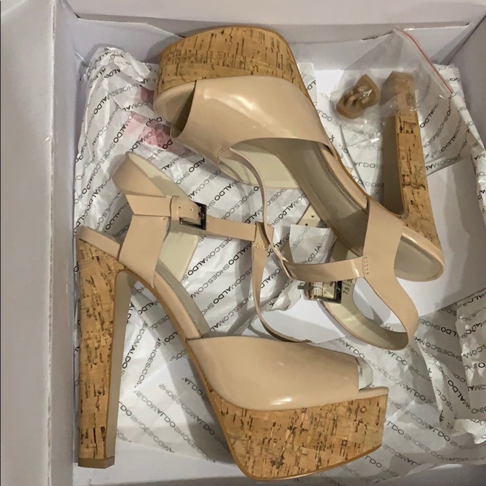 Aldo Platform Patent Heels